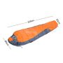 Túi ngủ mùa đông 2 lớp Ryder 2 Layers Mummy Sleeping Bag D1005 Orange - 3286